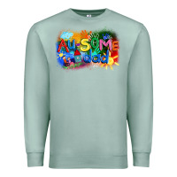 Seafoam Au-some dad Autism Premium Sweatshirt - FaDigitalArtStudio