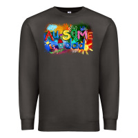 Smoke Au-some dad Autism Premium Sweatshirt - FaDigitalArtStudio
