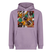 Lavender baby hampshire pig sunflowers seamless pattern Heavyweight Hoodie - FaDigitalArtStudio