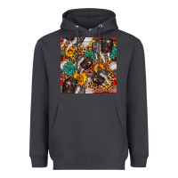 Smoke baby hampshire pig sunflowers seamless pattern Heavyweight Hoodie - FaDigitalArtStudio