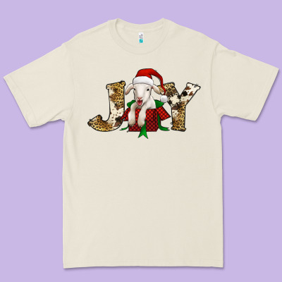 Joy Christmas Lamb Premium Tee Designed By Jasminsmagicworld