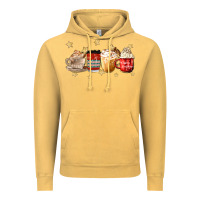 Vintage Mustard christmas coffee Vintage Hoodie - MaliasSmallBusiness