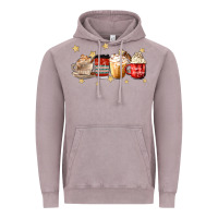 Vintage Zinc christmas coffee Vintage Hoodie - MaliasSmallBusiness