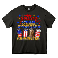 Asphalt getting star spangled hammered Heavy Core Tee - NancyCooperArtShop
