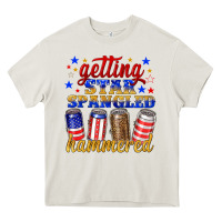 Cream getting star spangled hammered Heavy Core Tee - NancyCooperArtShop