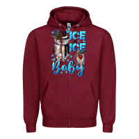 Burgundy ice ice baby Zipper Hoodie - CowGirlArtShop