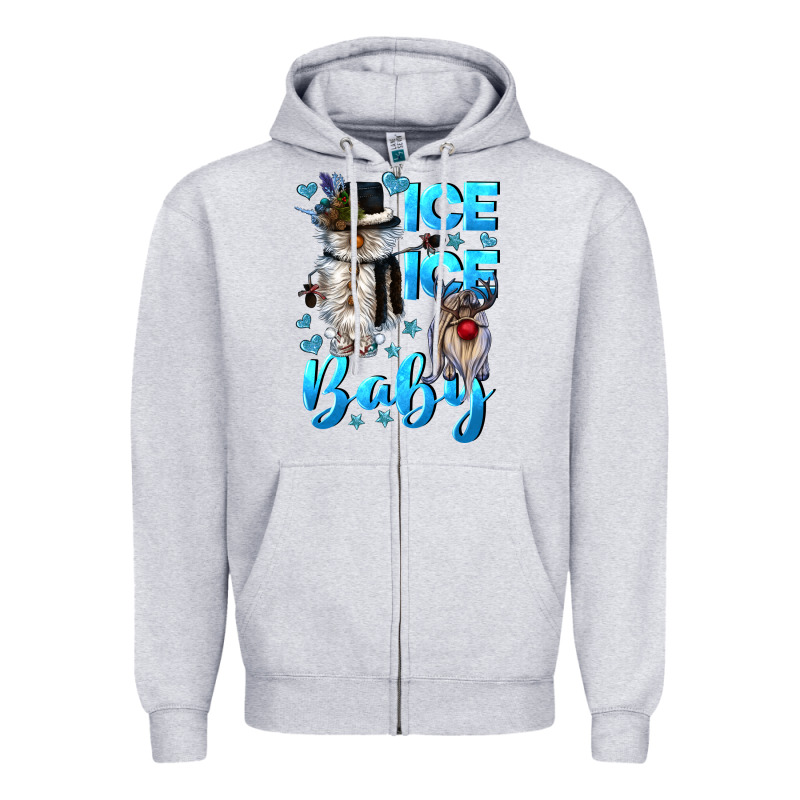 Ice Ice Baby Zipper Hoodie by CowGirlArtShop | Teevron