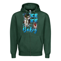 Sports Green ice ice baby Zipper Hoodie - CowGirlArtShop