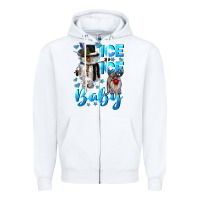 White ice ice baby Zipper Hoodie - CowGirlArtShop