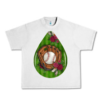 Lunar Rock baseball and western roses teardrop  4 Urban Heavy Tee - BundleAndBundleShop