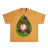 Peanut Butter baseball and western roses teardrop  4 Urban Heavy Tee - BundleAndBundleShop