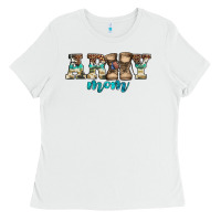 White western camo pattern army mom Ladies Tee - Jasminsmagicworld
