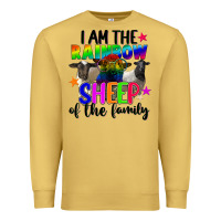 Antique Gold I am the rainbow sheep of the family Premium Sweatshirt - FaDigitalArtStudio