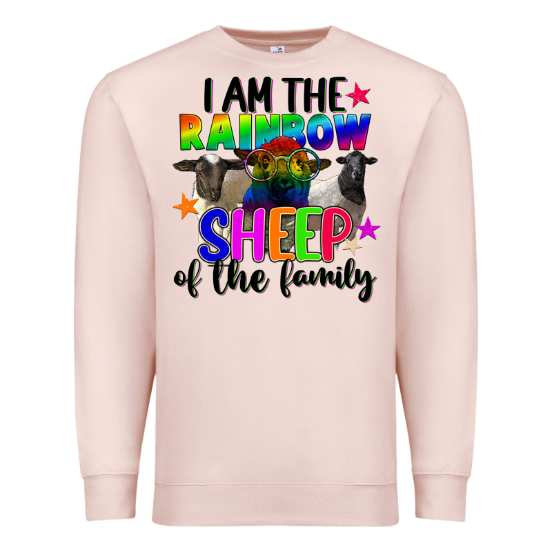 I Am The Rainbow Sheep Of The Family Premium Sweatshirt by FaDigitalArtStudio | Teevron