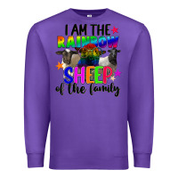 Purple I am the rainbow sheep of the family Premium Sweatshirt - FaDigitalArtStudio