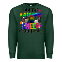 Sports Green I am the rainbow sheep of the family Premium Sweatshirt - FaDigitalArtStudio