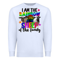 White I am the rainbow sheep of the family Premium Sweatshirt - FaDigitalArtStudio