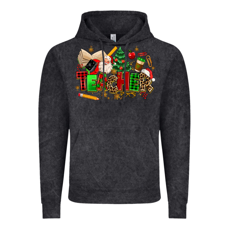 Christmas  Teacher Vintage Hoodie by MaliasSmallBusiness | Teevron