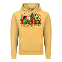 Vintage Mustard christmas  teacher Vintage Hoodie - MaliasSmallBusiness