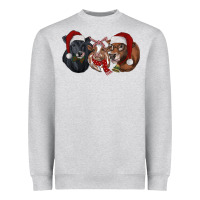 Heather Grey christmas heifers Heavyweight Sweatshirt - RanaPortraitStore