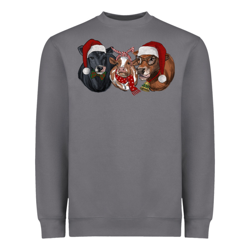 Christmas Heifers Heavyweight Sweatshirt by RanaPortraitStore | Teevron