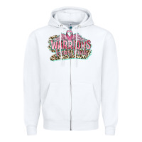 White warriors wear pink breast cancer Zipper Hoodie - CowGirlArtShop