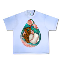 Grape Ice baseball and western roses teardrop  3 Urban Heavy Tee - BundleAndBundleShop