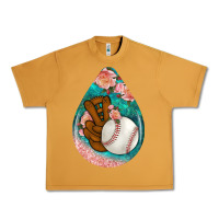 Peanut Butter baseball and western roses teardrop  3 Urban Heavy Tee - BundleAndBundleShop