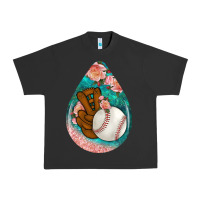 Pigment Black baseball and western roses teardrop  3 Urban Heavy Tee - BundleAndBundleShop
