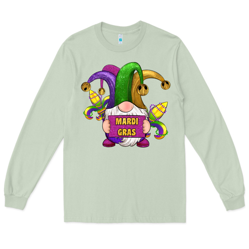 Mardi Gras Gnomes Fleur De Lis Long Sleeve Tee by RanaPortraitStore | Teevron