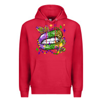 Cardinal mardi gras lip olivia Premium Hoodie - OliviaCreatesArt