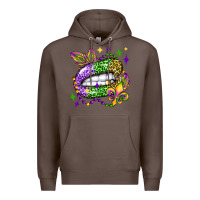 Coffee mardi gras lip olivia Premium Hoodie - OliviaCreatesArt