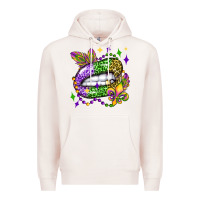 Pale Pink mardi gras lip olivia Premium Hoodie - OliviaCreatesArt