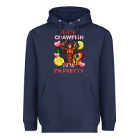Navy feed me crawfish tell me im pretty Heavyweight Hoodie - FaDigitalArtStudio