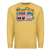 Antique Gold Free dad hugs pride Premium Sweatshirt - FaDigitalArtStudio
