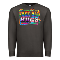 Smoke Free dad hugs pride Premium Sweatshirt - FaDigitalArtStudio