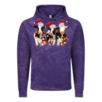 Cloud Purple christmas three cows Vintage Hoodie - MaliasSmallBusiness