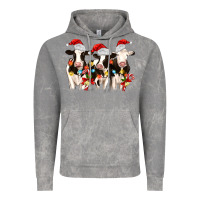 Cloud Rock christmas three cows Vintage Hoodie - MaliasSmallBusiness
