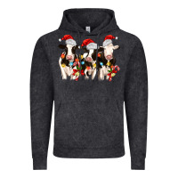 Vintage Black christmas three cows Vintage Hoodie - MaliasSmallBusiness