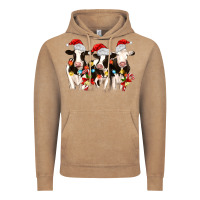 Christmas Three Cows Vintage Hoodie | Teevron