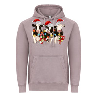 Vintage Zinc christmas three cows Vintage Hoodie - MaliasSmallBusiness