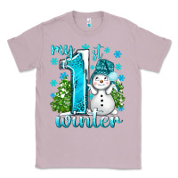 Lilac My 1 St Winter With Cute Snowman Classic Tee - BundleAndBundleShop