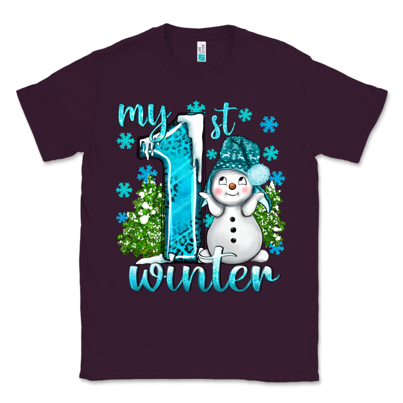 My 1 St Winter With Cute Snowman Classic Tee by BundleAndBundleShop | Teevron