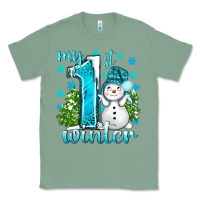 Sage My 1 St Winter With Cute Snowman Classic Tee - BundleAndBundleShop