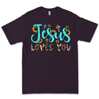 Plum jesus loves you Premium Tee - JahusDesignShop