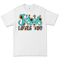 White jesus loves you Premium Tee - JahusDesignShop