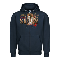Navy im snow cute Zipper Hoodie - CowGirlArtShop