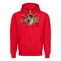 Red im snow cute Zipper Hoodie - CowGirlArtShop