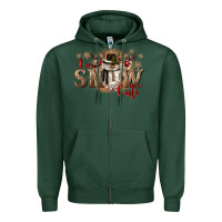 Sports Green im snow cute Zipper Hoodie - CowGirlArtShop
