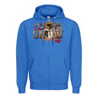 True Royal im snow cute Zipper Hoodie - CowGirlArtShop